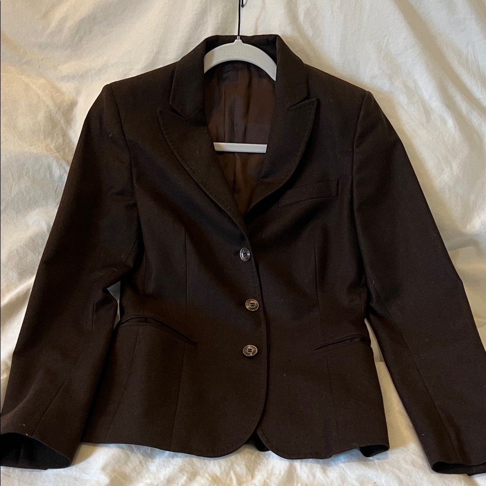 Classic Women's Brown Italian Tailored Blazer